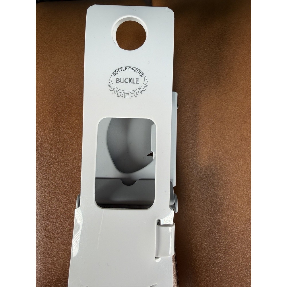 NEW Nike Golf Men's Web Stretch Flex Belt Gray Adjustable Size 42 Bottle Opener - Picture 5 of 5